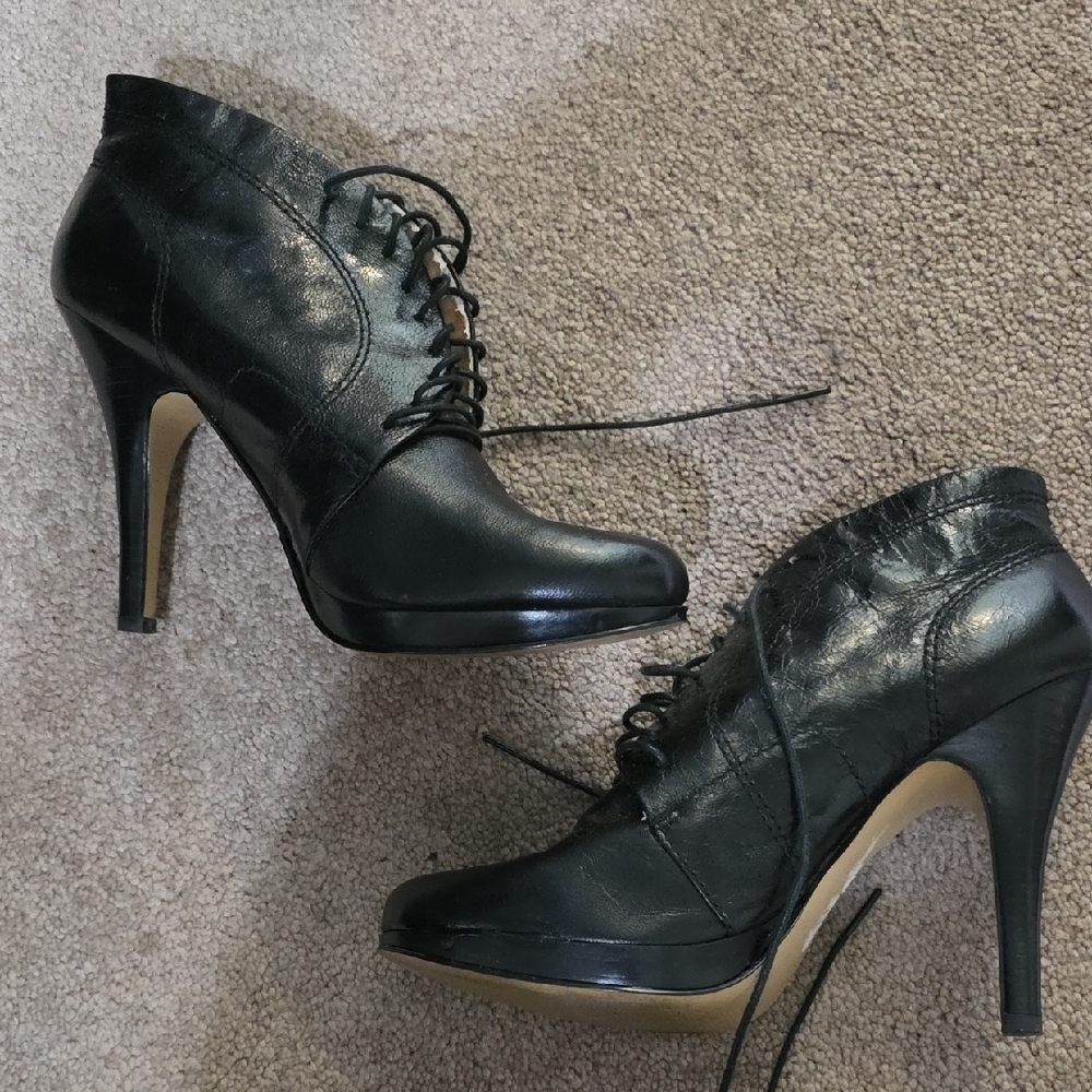 Nine West Black Heeled Boots